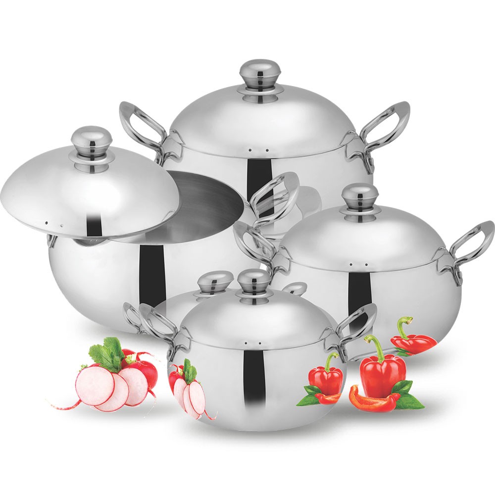 Mirror Polish Set - Fish Pot - Casserole Set - Cooking Pan Set - Cook and Serve