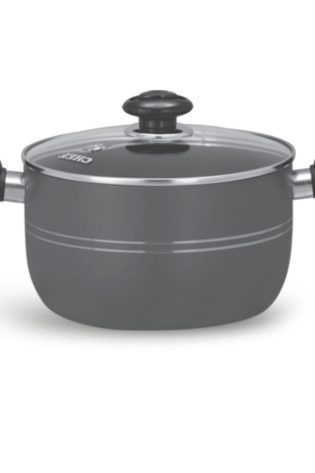 chef best non stick casserole cooking pot with glass lid