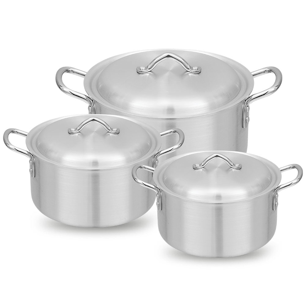 Chef aluminum casserole set - chef cookware