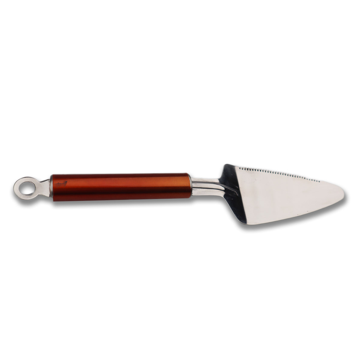 Chef Stainless Steel Cake / Pizza Lifter - Pizza Slicer And Server with copper handle