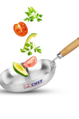 chef best quality aluminum alloy metal silver frying pan at best price in pakistan